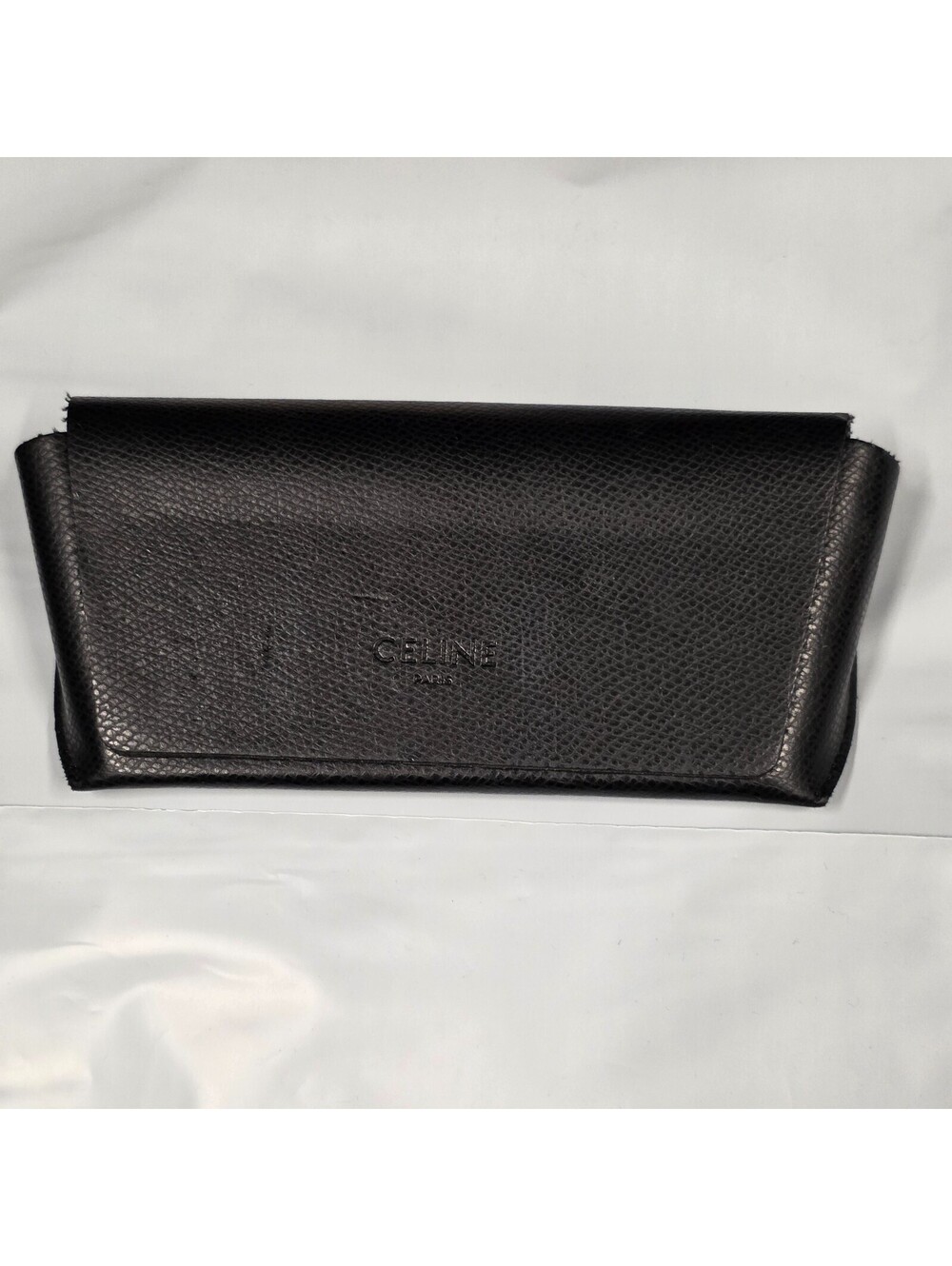 Celine Black Case Only Leather Sunglasses case USED